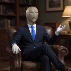 Meme Man boardroom CEO